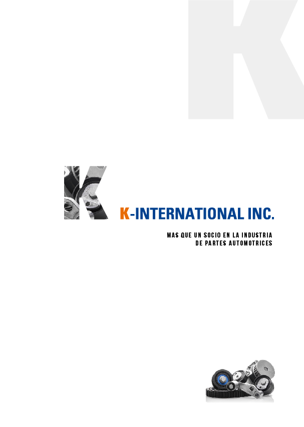 K-INTERNATIONAL Catalog spanish